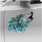Finest Folia Polygon Tier Aufkleber Hologramm Sticker Tiere Motiv Geometrisch selbstklebend art Kunst Auto Motorrad Laptop Wand Dekor wetterfest R211-02 (Blau, 20cm Wolf)