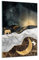 Bilder auf Glas Art Deco Mond Sonne Glasbild 50x70cm Wandbilder Dekoration Wohnzimmer Schlafzimmer Küche Deko Klein Wanddeko Bild im Glas Wand Kunstdruck Art Modern Wall Decor Glasdruck GPA50x70-6190