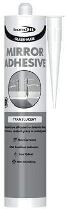 Bond-It Glass-Mate Mirror Adhesive EU3 Cartridge 310ml A Neutral Cure Silicone Low Modulus Neutral Cure (LMN) Silicone For Inter