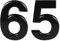 Numeri civici da 0 a 99 da 7,6 cm, numeri civici neri autoadesivi in ABS argento 3D per porte, cassette postali, camere d'albergo (65)