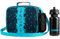 Minecraft Sac Isotherme Repas Enfant Lunch Bag pour l'École ou les Voyages Options avec Bouteille D'eau Cadeau pour Enfant (Bleu/Noir)