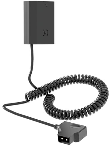 F1TP D-TAP to NP-FZ100 Dummy Battery Coiled Power Cable for So ny A7 III A7 IV A7S III A7R III A7R IV A7R V A7C A7C II A7CR A1 A9 A9 II A6600 A6700 FX3 FX30 ZV-E1 Cameras
