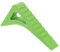 sourcing map 1 Pcs Door Stoppers for Bottom of Door, 0.83 inch Door Stops, Rubber Door Stopper Wedge, Window Stopper Door Gaps Sturdy Stackable, Green