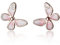 GAUEIOUR Sterling Silver Pink Mini Butterfly Stud Earrings,Silver Needle Forest Series Mini Compact Rose Gold Butterfly Earrings, Fashionable, Sweet Earrings, Ladies' Cute, Simple Animal Earrings