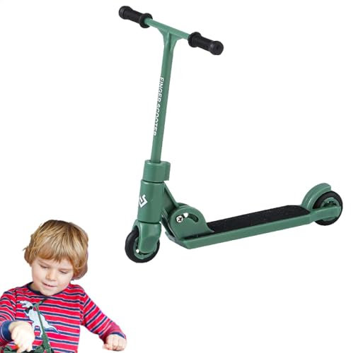 Generisch Finger-Scooter faltbar,Fingertip-Tret-Scooter,T-Type Tretroller mit Bremse für Finger - Lustiges Fingerspitzen-Bewegungs-Push-Board, trainiert die Fingerflexibilität und -koordination