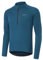BERGRISAR Halb-Reißverschluss Radtrikot Fahrradtrikot für Herren Langarm MTB Mountainbike Trikots Loose-fit Montego-Blau Groß
