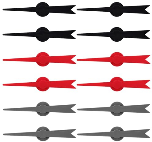 12 Stück Pfeilspiel-Spinner, 15,7 x 1,9cm Große V-Förmige Pfeile für Brettspiele 3 Farben aus Kunststoff Spinner für Tischspiele Spinner-Spielteile für Spiele mit Aktivitäten im Klassenzimmer
