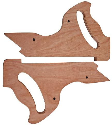 1 x Schiebestock für Tischkreissägen, Fräsen und Hobel,Bandsäge -Multiplex Buche 350x180x18mm zwei Funktionen in einem