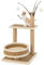 SOARS Rascador pequeño, árbol para gatos con cama, plataforma, 3 bolas de juego, árbol rascador para gatos, muebles para gatos, árbol trepador, 40 x 40 x 80 cm