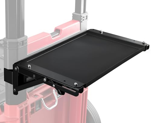 Magnetische Werkzeugablage, kompatibel mit Milwaukee 48-22-8426 Packout Rolling Toolbox, faltbarer Arbeitstisch für Packout-System mit Griff, Packout-Werkzeugkasten-Zubehör