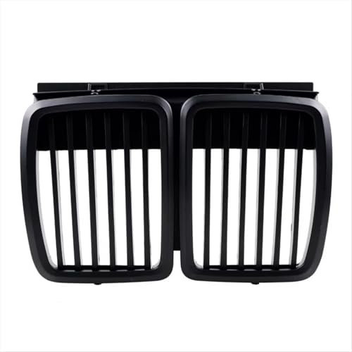 PYCJNFC Autogitter Meshblech Front Racing Grill Mattschwarz Für BMW E30 M40 1982-1994 51131884350