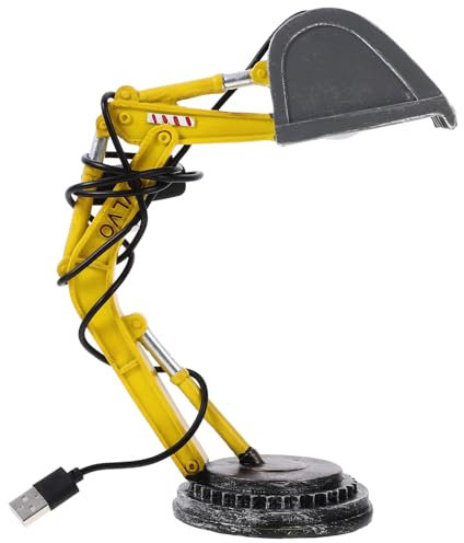 Tofficu Bagger Tischlampe Jungen Und Mädchen Schlafzimmer Bagger Schreibtischlampe Konstruktionsleuchten Für Wiederaufladbare Leuchten