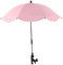 ＡＷＨＡＯ Sombrilla con clip para cochecito, silla de playa, sombrilla con abrazadera, para plantas, para pesca, Rosa