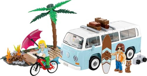 COBI Volkswagen T2a Kombi, Rot, Blau, Gelb, Grün