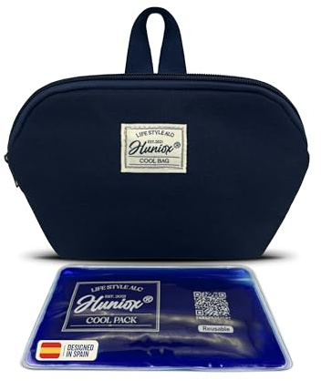 Huniox® Cool Bag – Portapranzo Bambini Scuola – Borsa Pranzo Bambini – Borsa Frigo Bambini – 21,5×16×6 cm · 2,5L (Blue, Lunch)
