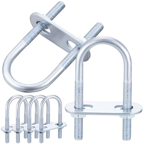 Mikinona 6 piezas Bolts de Acero Inoxidable de Pernos U Redondos para Hardware Marina Automóviles y Remolques