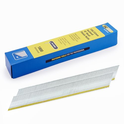 Tacwise 1832 Galvanised Angled Finish Nails, DA 15G / 32 mm, D Head, 1800 | Pack of 1800 Nails Type DA 15G