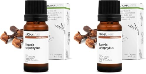 Clou De Girofle BIO (Eugenia caryophyllus) - 10 mL - Huile Essentielle Chémotypée et Certifiée AB - Aroma Labs - Made in France (Lot de 2)