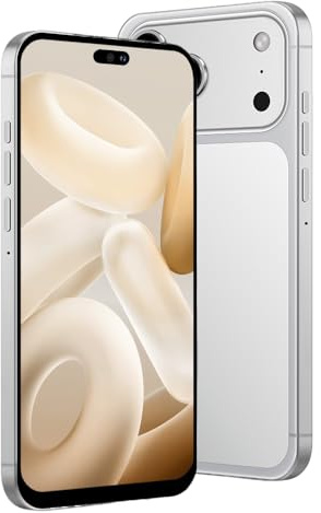 McMgc Téléphone Portable 4G Débloqué 6.6 Incell, 4Go+32Go Extensible 256Go, Batterie 5000mAh, Android 12, Double Caméra 13MP+16MP, Port Type-C (White)