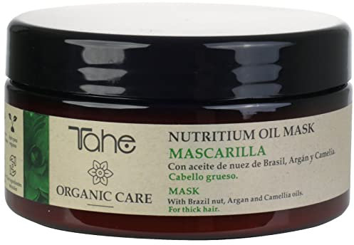 Tahe Organic Care Mascarilla Nutritium Oil para cabello grueso, Nutrición e Hidratación total, 300 ml