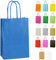 10 Extraklein Papiertüten für Partys und Geschenke mit Griffen - Blau - 140x210x80mm