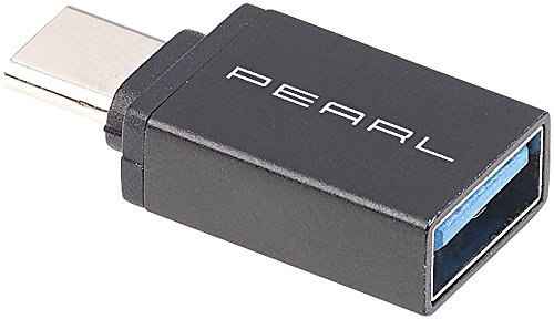 PEARL USB3 Adapter: USB-3.0-Adapter mit Typ-C-Stecker auf Typ-A-Buchse (Kabel USB c auf USB a Buchse, Stecker mit c Anschluss, Externe Festplatte)