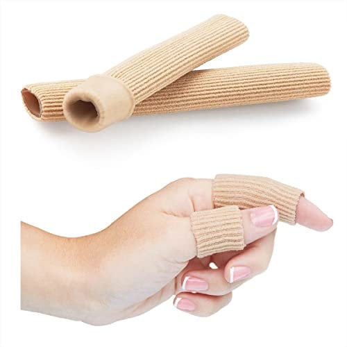NatraCure Gel Fingerschutz & Zehenschutz Schlauch-Bandage zum Zuschneiden, 5er Set – Druckschutz Finger-Bandage & Zehen-Bandage zur Schmerzlinderung bei Hühneraugen, Blasen, Hammerzehen & Schwielen