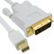 Mini DisplayPort Thunderbolt a DVI-D Masculino Clavija Blanco Cable 0,5 m [0.5 Metros/0,5m]