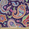 ABAKUHAUS Paisley Stoff als Meterware, Retro Hippiemotive, Microfaser Multi Zweck Dekostoff für Kunsthandwerke, 3M (230x300cm), Lila