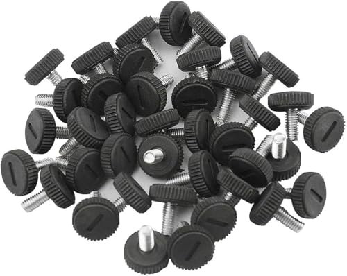 TOVOT M6 Pied de Meuble Reglable 2CM Pieds de Nivellement pour Chaise de Table Pieds de Meubles à Visser avec des Noix (32 Pièces)