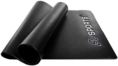 ScSPORTS® Bodenschutzmatte - rutschfest, Schalldämmend, Größenwahl - Matte, Bodenmatte, Multifunktionsmatte, Unterlegmatte, Schutzmatte für Fitnessgeräte, Laufband, Heimtrainer (160x80x0,6 cm)