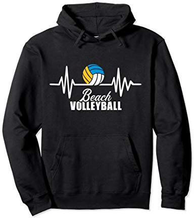 Beachvolleyball Frequenz Pullover Hoodie