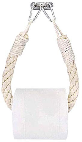 luckything Toilettenpapierhalter, Kreative Industrie Seilarbeit Lagerung Papierhandtuchspender Vintage Handtuchhalter Klopapierrollenhalter Für WC arbeits Bad Vintage Dekoration
