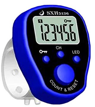 rongweiwang Stich Marker Reihenzähler LCD elektronische Zähler digital Reihe Digitale Tally Zähler Nähen Stricken Weave Werkzeug