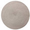 Tovaglietta Rotondo Tappetino Tondo Con Isolamento Termico Tappetino Da Tavolo In Pp Stile Giapponese Set Da 4 Pezzi-Beige Grigio (38 Cm)
