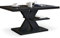 Viosimc Couchtisch, Moderner Wohnzimmertisch, Modern Möbel Wohnzimmer, Kaffeetisch, Sofatisch mit Großer Ablage, Beistelltisch für Tee und Kaffee – Coffee Table for Living Room - Schwarz