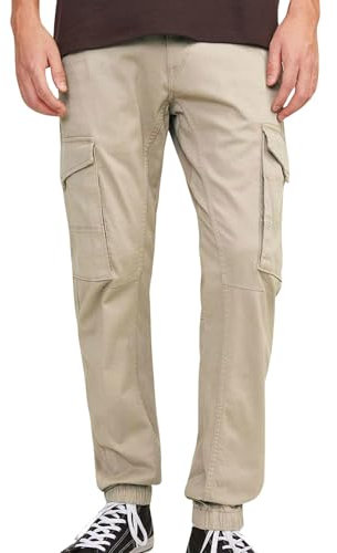 JACK & JONES Pantalon Cargo Pantalon Cargo Slim Fit Crockery 30 32 Crockery (US) 30 / L32