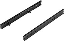 FIX&EASY Guías Correderas Portateclados, Rieles 300mm negro con Bloqueo para Bandeja, lateralas Asamblea para extraíble Teclado Ratón Mouse Laptop Portátil Estante PC Escritorio de la Mesa