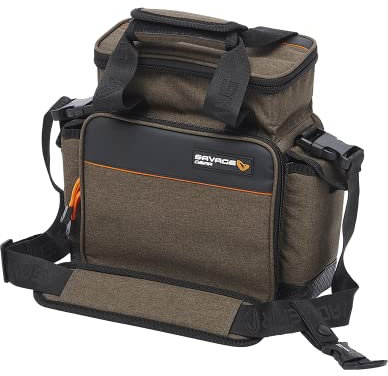 Savage Gear Specialist Köder Tasche - wasserdichte Angelgerätetasche mit Mehreren Staufächern, 4 Köderboxen und UV-geschützter Aufbewahrung - Ideal für Bank, Boot und Reise Angeln 8L