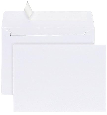 Office Depot® Brand Greeting Card Envelopes, A7, 5-1/4 x 7-1/4, Clean Seal, White, Box Of 25