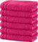 Erwin Müller Badetuch 6er-Pack Heidelberg 100% Baumwolle pink Größe 100x150 cm - saugstark, gut trocknend, kompakt, leichte Qualität - ideal für Sport, Strand, Reisen