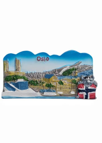 Oslo Norwegen Kühlschrankmagnet Reise Souvenir 3D Kühlschrank Dekoration Magnetaufkleber Bastelkollektion