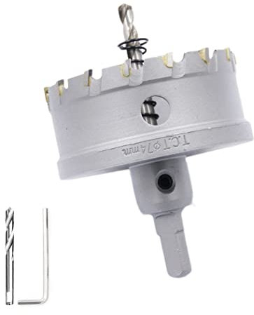 Scie cloche 74 mm, couronne de forage LAIWEI, foret en acier, coupe-trous en métal, foret en acier inoxydable, foret en métal tranchant et durable