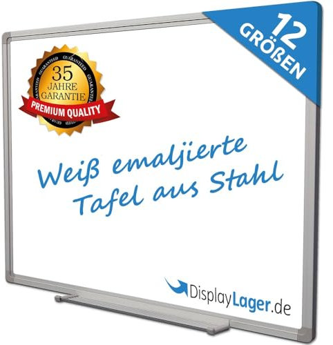 DisplayLager Whiteboard Magnetisch Emailliert - Ideal für Office, Schule, Lehrerzimmer, Küche und Seminarräume, 35 Jahre Garantie (100 cm x 100 cm)