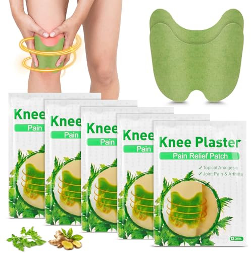 Mineup Pain Relief Patch Knie, 60 Stück Schmerzlinderung Patch, Schmerzlinderungspflaster, Knie Wellnesstic Schmerzpflaster, Knie Schmerzlinderungs Patch für Knie Rücken Nacken Muskelkater
