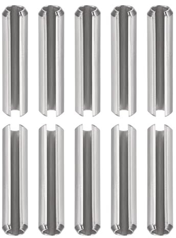 DTGN M4 x 30mm (DxL) Fente Ressort Broche - 20Paquet - Bien pour Automobile Réparation et Machine Projets - Fendu Ressort Acier Broche - Argent Ton