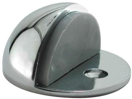 Aretro Low Rise Door Stops Polished Chrome Metal (Polished Chrome)