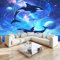 Art Fototapete Kosmischer Delphin 200 x 140 cm Vlies Tapeten Moderne Wandtapete Wohnzimmer Schlafzimmer Tapete