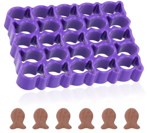 1pcs Gold Fish Cookie Cutter, 0.78 inch / 2cm ABS Mini Cracker Cutters Biscuit Cutters Stamp for Baking Chocolate (Including 25pcs Cavities)