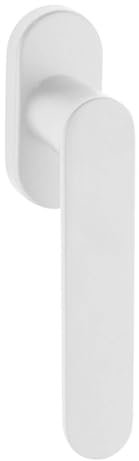 Gedotec Fenstergriff Aluminium | 1 Stück | Weiß Matt | Drehkipp-Rasterolive ohne Schließzylinder | SHAPE | Fensterbeschlag für Fenster | Fenstergriffe pulverbeschichtet | rostfrei | edle Oberfläche